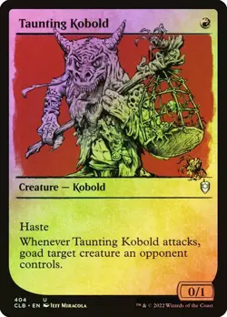 NM Showcase Foil Taunting Kobold, MTG, Baldur's Gate, Magic, 404 - Image 1