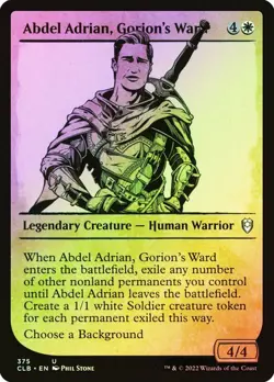 NM Showcase Foil Abdel Adrian, Gorion's Ward, MTG, Baldur's Gate, Magic, 375 - Image 1