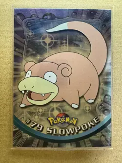 2000 Pokemon Topps Series 2 - Blue Logo - Silver Foil - Slowpoke #79 - NM/LP - Image 1