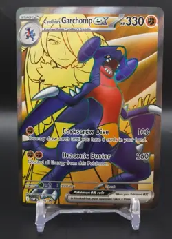 Pokemon -Cynthia's Garchomp ex 204 - Scarlet & Violet Black Star Promo - Image 1