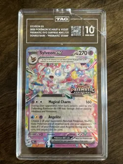 TAG 10 GEM MT Sylveon ex - (Prismatic Evolutions Stamp) 041/131 - Pokemon Card - Image 1