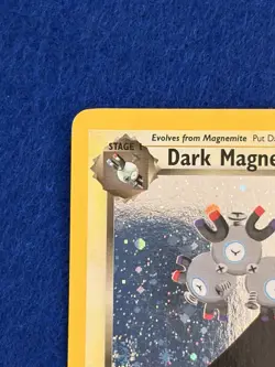 DARK MAGNETON 11/82 Team Rocket 1st EDITION HOLO SWIRL rare Pokemon TCG card - Image 2