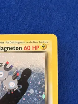 DARK MAGNETON 11/82 Team Rocket 1st EDITION HOLO SWIRL rare Pokemon TCG card - Image 3