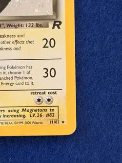 DARK MAGNETON 11/82 Team Rocket 1st EDITION HOLO SWIRL rare Pokemon TCG card - Image 4