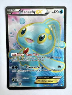 Manaphy EX (Full Art) - XY - BREAKpoint (BKP) Moderately Played - Pokemon TCG - Image 1