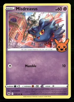Misdreavus 058/189 Common Astral Radiance Pokemon Lightly Played - Image 1