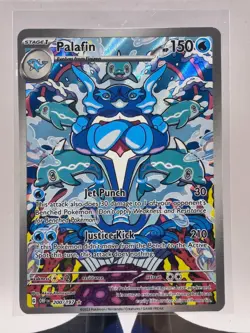 2023 Pokemon TCG Obsidian Flames Palafin IR 200/197 Illustration Rare NM - Image 2