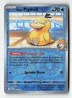 Misty's Psyduck 045/182 Uncommon Reverse Holo Destined Rivals Pokemon - Image 1
