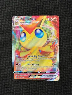 Pokemon TCG SWSH05: Battle Styles Victini VMAX Ultra Rare Holo 022/163 NM - Image 1
