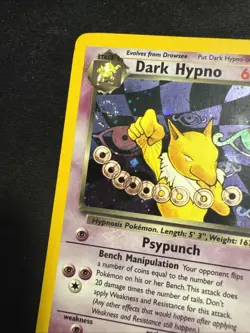 Dark Hypno 9/82 Team Rocket Holo Pokemon - Image 2