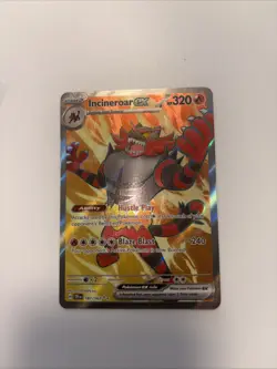 Pokemon TCG Incineroar EX 187/162 Temporal Forces Ultra Rare Full Art - Image 3