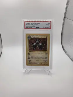 Pokemon 1999 Magneton 9/102 Holo Shadowless Base Set PSA 9 - Image 1