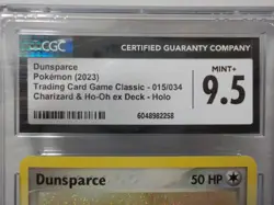 G410 Pokemon Dunsparce 015/034 Charizard & Ho-Oh ex Deck Holo CGC 9.5 - Image 3