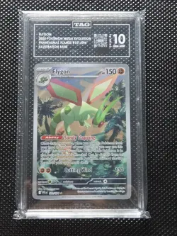 Flygon 101/094 Pokemon Me02: Phantasmal Flames Illustration Rare Holo TAG 10 - Image 1