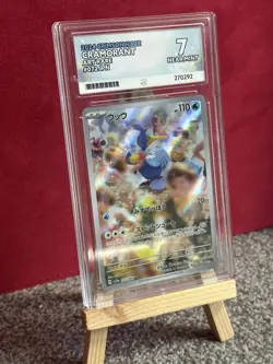 Pokemon Graded Slab ACE 7 NM Cramorant 072/066 SV5a Illustration Art Rare - Image 3