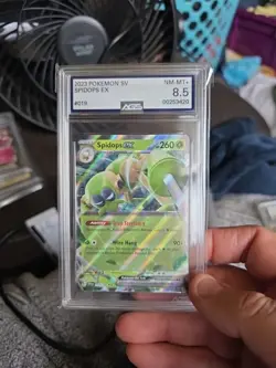 Pokemon Spidops Ex Violet Ex Double Rare AGS 8.5 MINT+ - Image 1
