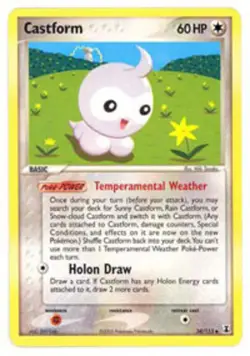 Pokemon - Castform - 34/113 - Uncommon - EX Delta Species - NM - Image 1