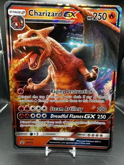 Pokemon TCG Charizard GX SM Black Star Promo SM195 Jumbo - Image 1