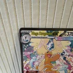 Pokemon Mega Dragonite EX Full Art Ultra Rare Holo 290/217 ASC HP 370 - Image 2