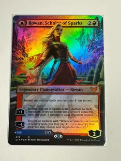Rowan, Scholar of Sparks Will, Scholar of Frost (Borderless) FOIL STX NM MTG - Image 1