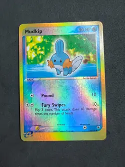 Pokemon TCG Mudkip 60/109 EX Reverse Holo 2003 - LP - Image 1