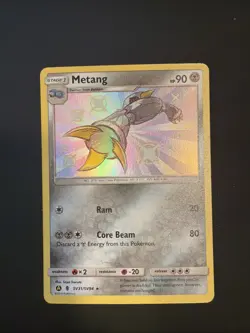 Pokemon 2019 Hidden Fates Shiny Vault Metang 31/94 Holo Rare Baby Shiny NM - Image 1