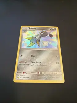 Pokemon 2019 Hidden Fates Shiny Vault Metang 31/94 Holo Rare Baby Shiny NM - Image 4