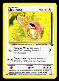 Lickitung 38/64 Base Set Regular Near Mint (NM) - Pokemon TCG WOTC 1999 vintage - Image 1