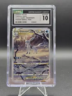 2023 Pokemon Glaceon VSTAR Crown Zenith Galarian Gallery GG40/GG70 CGC 10 - Image 1