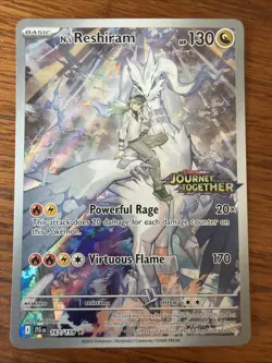 Pokemon TCG N's Reshiram #167/159 SV09: Journey Together Illustration Rare Holo - Image 1