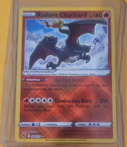 Pokemon Radiant Charizard 020/159 SV Paldean Fates Radiant Rare Full Art Holo EN - Image 1