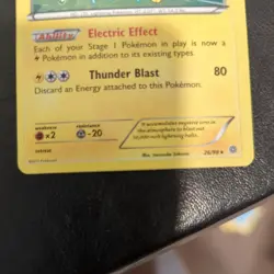 Jolteon 26/98 XY-Ancient Origins Holo Pokemon 2015 - Image 2