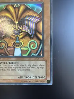Yugioh Exodia the Forbidden One LOB-124 1st Edition Ultra Rare Glossy USA LP - Image 5