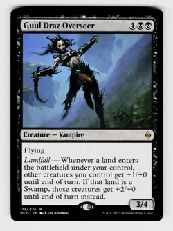 MTG, Battle for Zendikar, Guul Draz Overseer, Normal, No.112, R Creature - Vampi - Image 1