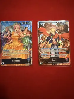 One Piece CCG OP15 leader Lot Lucy And Rebecca - Image 1