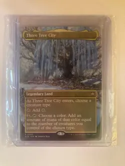 MTG Three Tree City (Borderless) Normal #340 - Bloomburrow (BLB) - Image 3