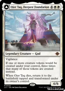 MTG Ojer Taq, Deepest Foundation 26 The Lost Caverns of Ixalan NM Magic - Image 1