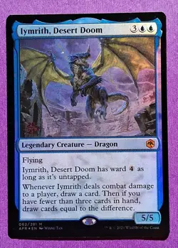 MTG lymrith Desert Doom Pre-Release Foil NM AFR Dragon - Image 1