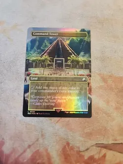 Command Tower Borderless Foil Universes Beyond Jurassic World MTG NM - Image 1