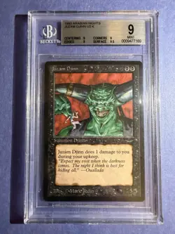 MTG Arabian Nights 1993 Juzam Djinn BGS 9.0 MINT 93/94 Magic the Gathering - Image 1