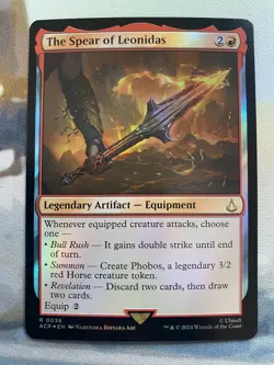 1x The Spear of Leonidas 0038 **Foil** - Assassin's Creed MTG - NM - Image 1