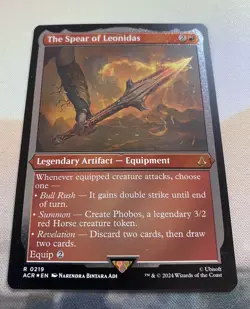 The Spear of Leonidas, 0219 *Etched-Foil* Assassin's Creed - NM - Image 2