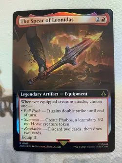The Spear of Leonidas, 0165 (Extended Art Foil) Assassin's Creed MTG - NM - Image 1