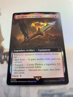 The Spear of Leonidas, 0165 (Extended Art Foil) Assassin's Creed MTG - NM - Image 2