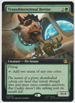 Transdimensional Bovine (Extended Art) 274 TMT Magic: The Gathering R NM - Image 1