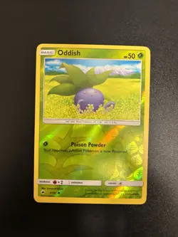 Pokemon TCG Oddish 4/147 Reverse Holo - Burning Shadows - LP - Image 1