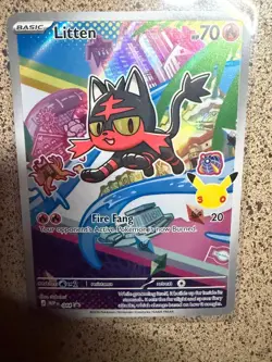 LITTEN 044 HOLO P ME: MEGA EVOLUTION PROMO POKEMON NM - Image 1
