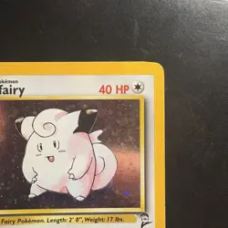 Pokemon Vintage Holo Clefairy 006/130 Base Set 2 Wotc 2000 Swirl - Image 3