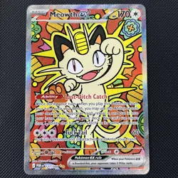 Pokemon TCG Meowth 121/088 SIR Perfect Order Pack Fresh NM - Image 1