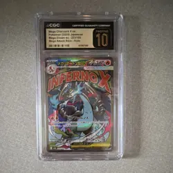 CGC Graded Mega Charizard X ex 094/080 M2: Inferno X Japanese Holo SR - Image 1